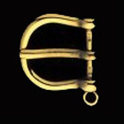 DV0S4037-20 SOLID BRASS BUCKLE WITH CHARM JUMP RING